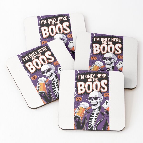 Item preview, I'm Only Here For The Boos Halloween Skeleton designed and sold by ZeptepiTrends.