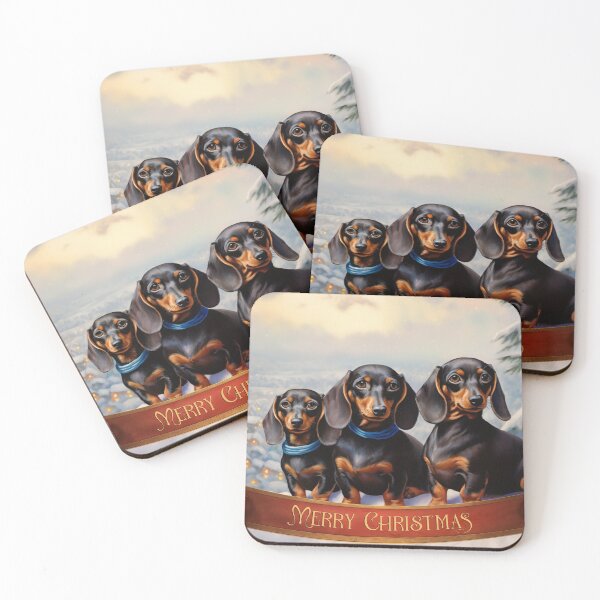 Item preview, Dachshund Christmas designed and sold by PetsArt.