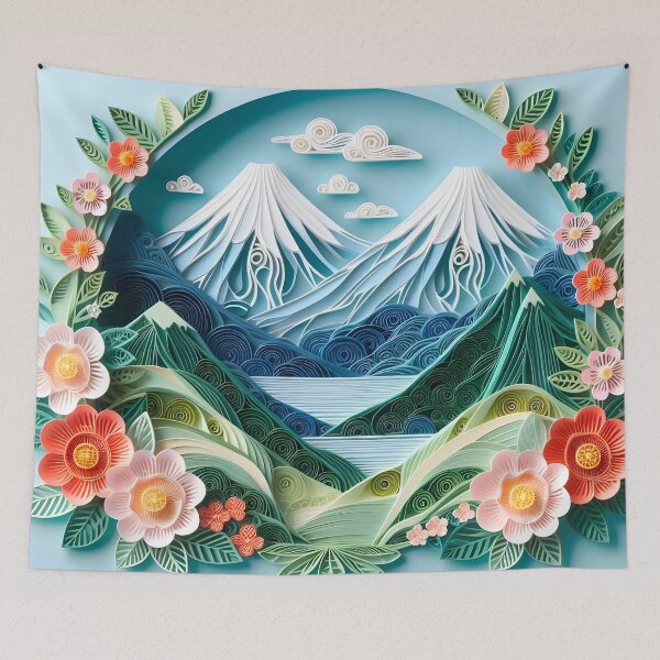 Item preview, Papercraft Flower Mountains designed and sold by Catobix.
