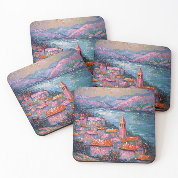 Item preview, Lakeside Village in festive atmosphere designed and sold by joejiing.