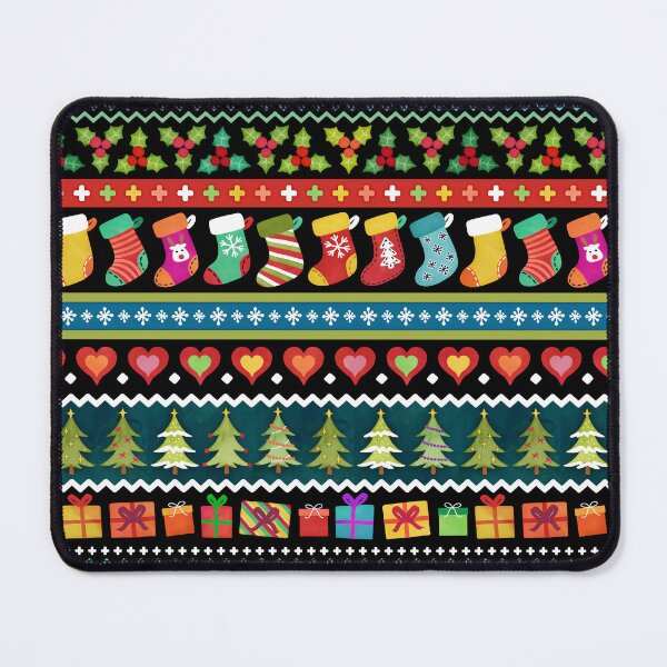 Item preview, Fair Isle Christmas jumper rainbow stripes designed and sold by adenaJ.