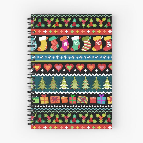 Item preview, Jersey navideño Fair Isle con rayas arcoíris designed and sold by adenaJ.