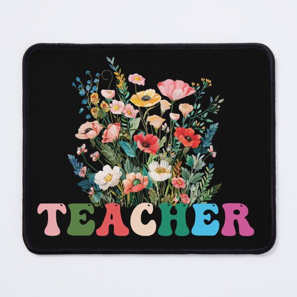 Item preview, teacher with wildflowers, teacher, teacher life designed and sold by LissethsWorld.