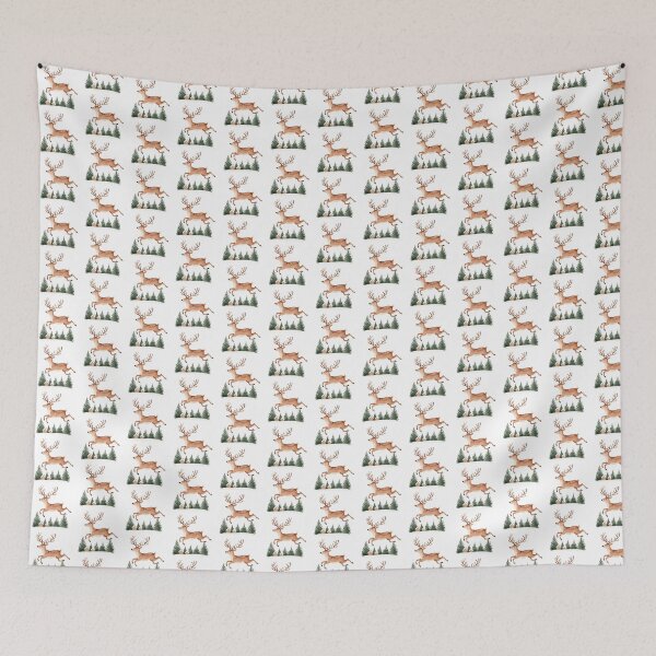 Item preview, Leaping Reindeer in Winter Wonderland designed and sold by WPCreator.