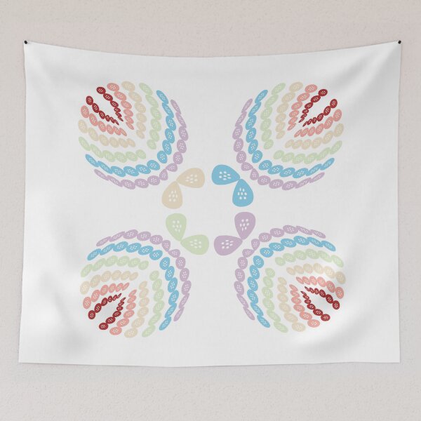 Item preview, Whimsical Trio Collection: Fish, Flower and Bug in Playful Form, Pattern, Unique designed and sold by villacreativa.