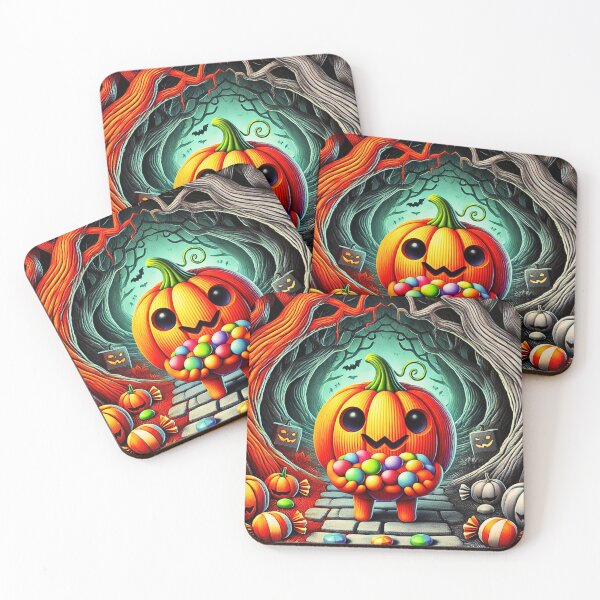 Item preview, Orange pumpkin in the dark forest designed and sold by L3tsPlayOn.