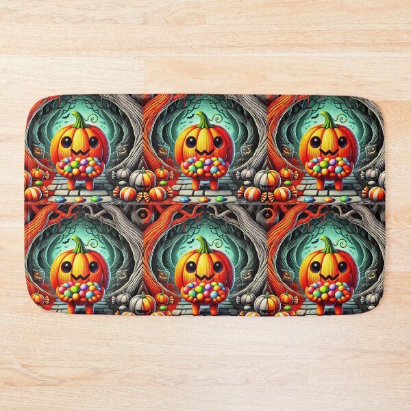 Item preview, Orange pumpkin in the dark forest designed and sold by L3tsPlayOn.