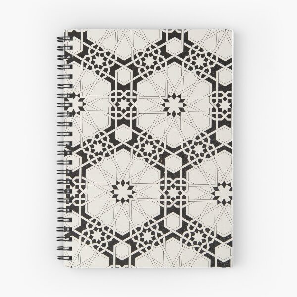Item preview, Monochrome geometric middle eastern stlye pattern designed and sold by colliophoto.