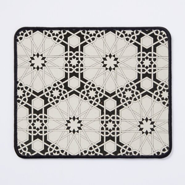 Item preview, Monochrome geometric middle eastern stlye pattern designed and sold by colliophoto.