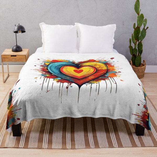 Item preview, Colourful Heart Explosion – Bold Pop Art Design designed and sold by RaiyaTees.