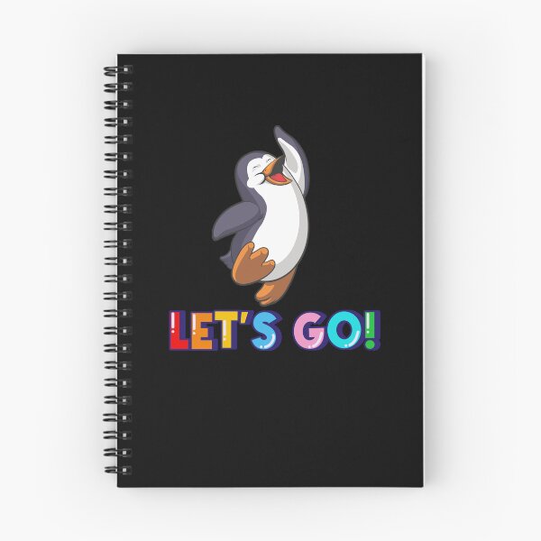 Item preview, "Let’s Go" Energetic Penguin T-Shirt Design designed and sold by fashionsicon.