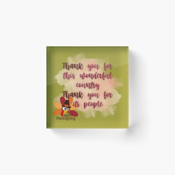 Item preview, Thank you for this wonderful country. Thank you for your people. designed and sold by FreeSoulLab.