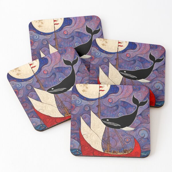 Item preview, Whale Attacking Ship designed and sold by TheDarkWardrobe.