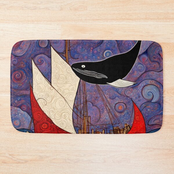 Item preview, Whale Attacking Ship designed and sold by TheDarkWardrobe.