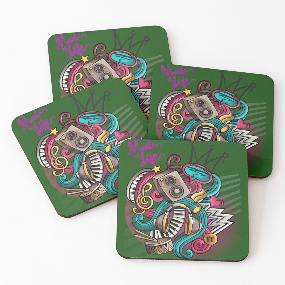 Item preview, Coasters (Set of 4) designed and sold by RJTees.