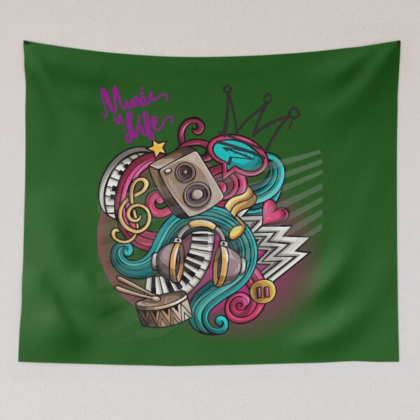 Item preview, Music is Life  designed and sold by RJTees.