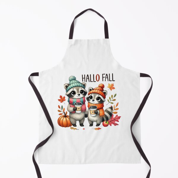 Item preview, Cute Raccoons in Fall with Cozy Coffee – Hallo Fall designed and sold by momo9981.