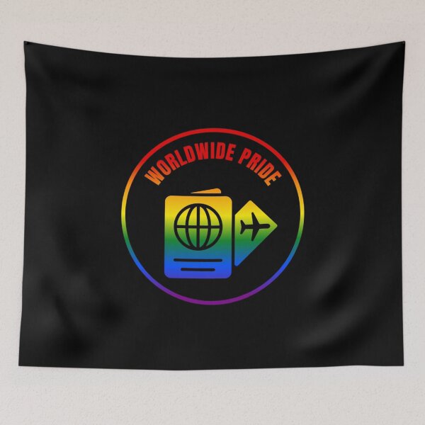 Item preview, Passport World wide Pride, passport and plane Graphic, Adventure lovers, Worldwide Pride, Travel, World, Flight, Passport, Plane, designed and sold by PrideBeProud.