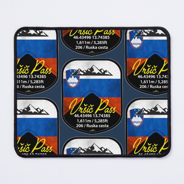 Item preview, Vrsic Pass Slovenia Vršič Pass Motorcycle Sticker T-Shirt 01 designed and sold by OuterShellUK.