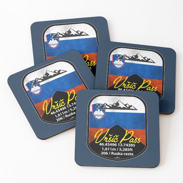 Item preview, Vrsic Pass Slovenia Vršič Pass Motorcycle Sticker T-Shirt 01 designed and sold by OuterShellUK.