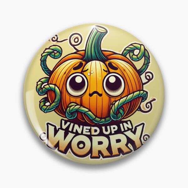 Item preview, Anxious Pumpkin- Vined Up in Worry designed and sold by Rajasekar.