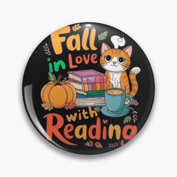 Item preview, Cat Fall In Love With Reading Book Lover Autumn Teachers Kid  designed and sold by SztylishDesigns.