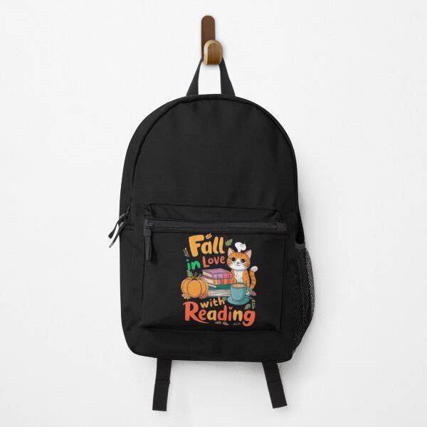 Item preview, Cat Fall In Love With Reading Book Lover Autumn Teachers Kid designed and sold by SztylishDesigns.