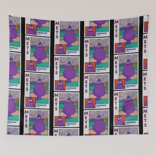 Item preview, Grimace Baseball Card designed and sold by ArtByGhaada.