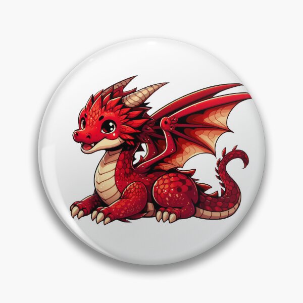 Item preview, Cute, red Welsh dragon, for kids and for adults designed and sold by iclipart.