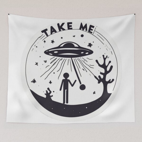 Item preview, Funny UFO DESIGN TAKE ME designed and sold by Planetporridge.