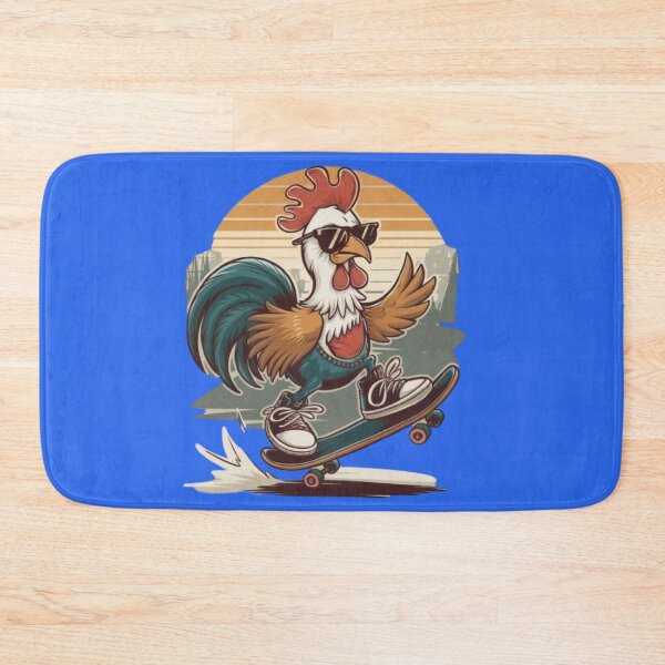 Item preview, Skateboarding cool rooster designed and sold by luna--design.