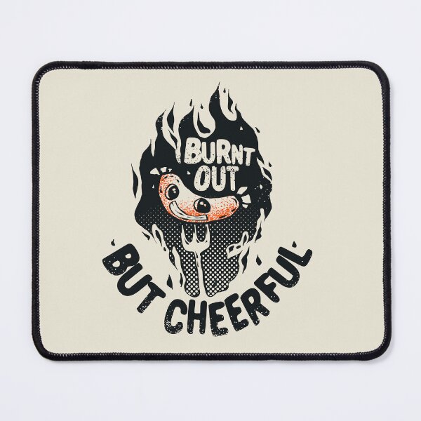 Item preview, Burnt Out But Cheerful Funny Grilled Sausage designed and sold by IggysArrrt.