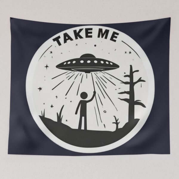 Item preview, UFO Take me with you! designed and sold by Planetporridge.