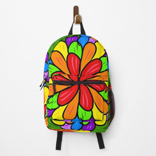 Item preview, Groovy rainbow colors flower designed and sold by Stefrait-7.