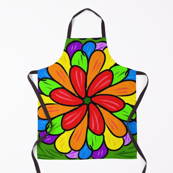Item preview, Groovy rainbow colors flower designed and sold by Stefrait-7.