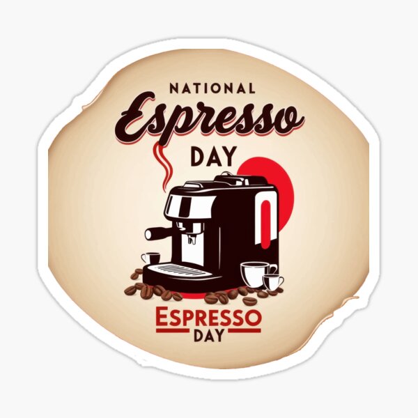 Item preview, National Espresso Day designed and sold by thespecialtyhub.