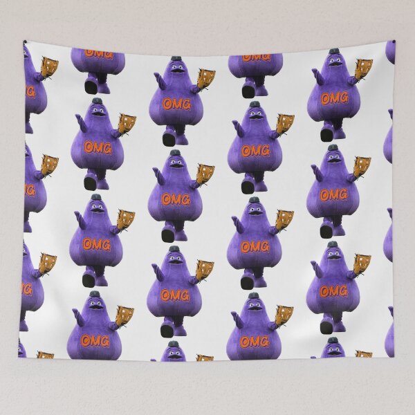 Item preview, OMG Grimace Fan designed and sold by ArtByGhaada.