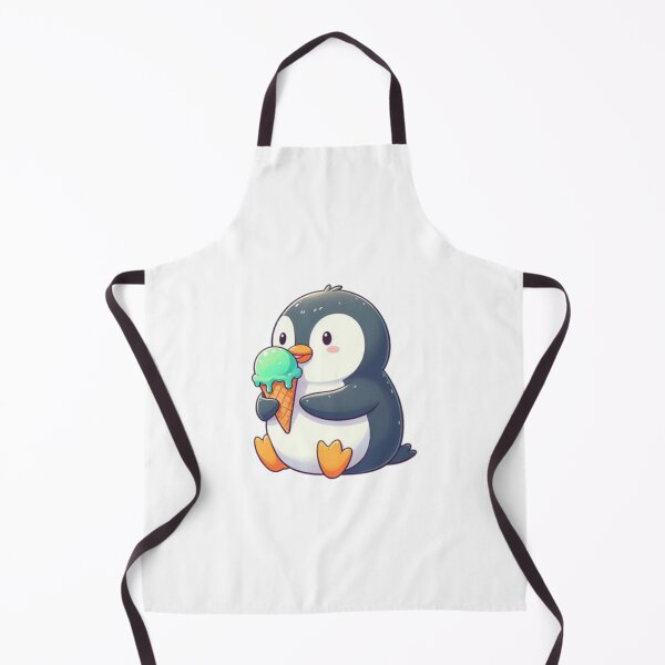 Item preview, penguin eating ice cream designed and sold by onceifixme.
