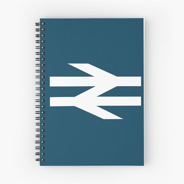 Artikelvorschau, British Rail-Doppelpfeil-Logo in Weiß auf BR-Blau entworfen und verkauft von Random Railways.