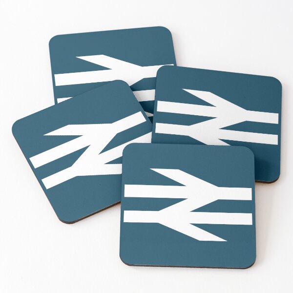 Item preview, British Rail Double Arrow logo in white on BR Blue designed and sold by Random Railways.