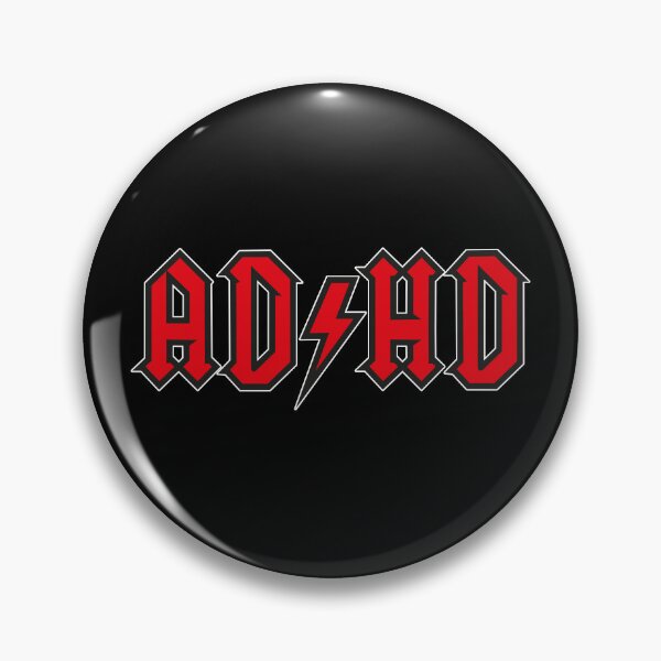 Item preview, AD HD metal style logo designed and sold by Tikicatdesign.