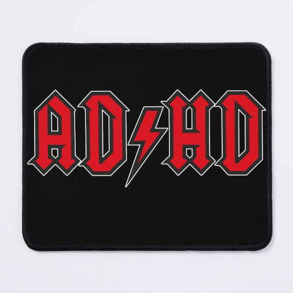 Item preview, AD HD metal style logo designed and sold by Tikicatdesign.