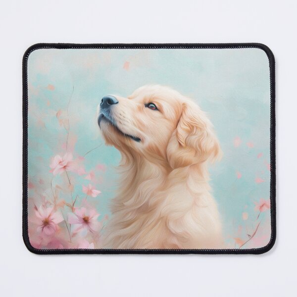 Item preview, Golden Retriever Among Soft Flower Blossoms designed and sold by AshiraCreations.