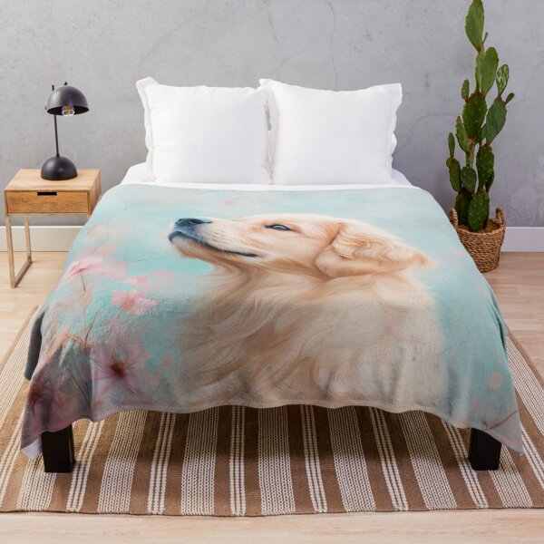 Item preview, Golden Retriever Among Soft Flower Blossoms designed and sold by AshiraCreations.