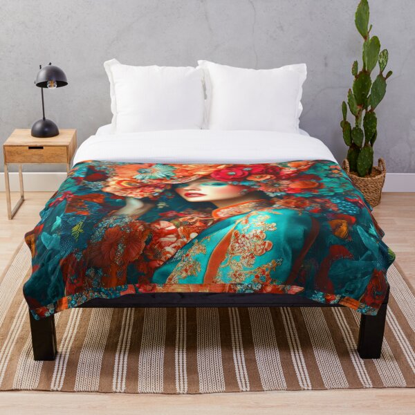Item preview, The Flower Woman Covered In Colorful Flowers designed and sold by Store With Cool Stuff.