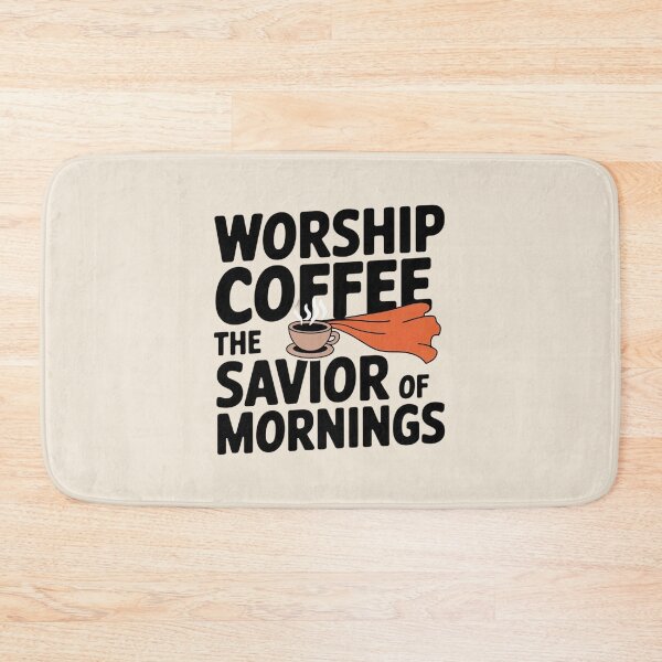 Item preview, Worship Coffee: The Savior of Mornings designed and sold by Situstshirts.