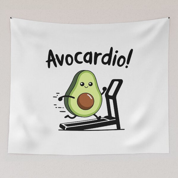 Item preview, Avocardio! Cute Cardio Avocado Pun designed and sold by PMCreative.