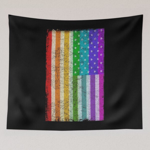 Item preview, Rainbow Us Flag designed and sold by flippinsg.