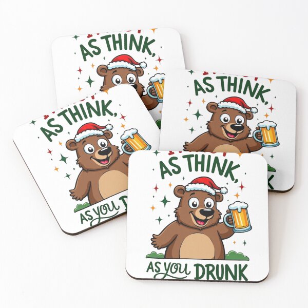 Item preview, “I'm Not As Think As You Drunk I Am” – Christmas Drinking Party Bear Edition designed and sold by iTeeShirts.