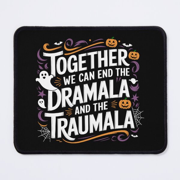 Item preview, Together We Can End the Dramala and the Traumala  Harris Walz 2024 halloween Political Design designed and sold by NexaArts.